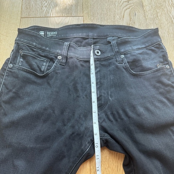 G-STAR RAW REVEND SUPER SLIM WASHED BLACK JEANS - 31 - Picture 7 of 15